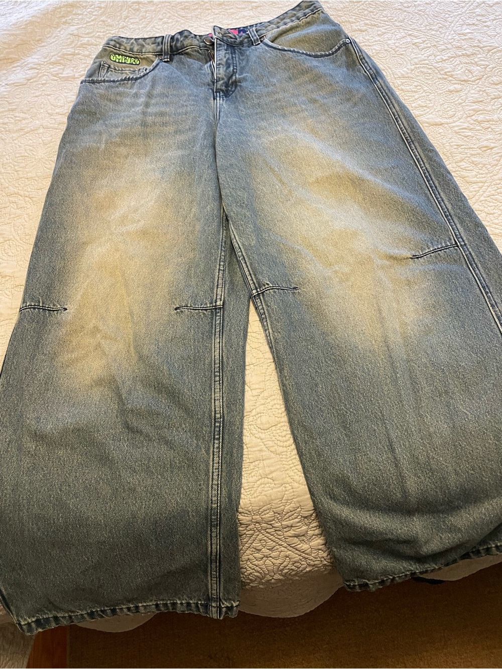 Zumiez Light Blue Wide-Leg Women's Jeans